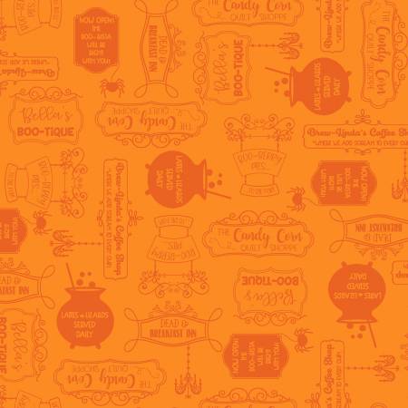 Orange Shop Signs