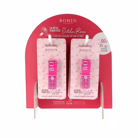 Pink October Tape Measure Display 14pc