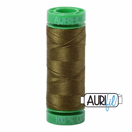 Mako Cotton Embroidery Thread 40wt 164yds Very Dark Olive