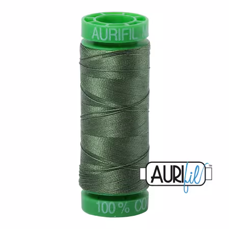 Mako Cotton Embroidery Thread 40wt 164yds Very Dark Grass Green
