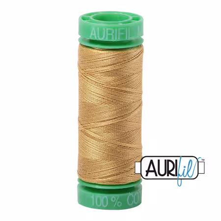 Mako Cotton Embroidery Thread 40wt 164yds Light Brass
