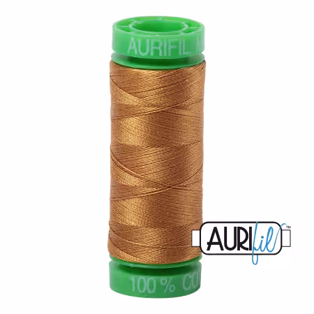 Mako Cotton Embroidery Thread 40wt 164yds Brass