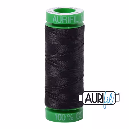 Mako Cotton Embroidery Thread 40wt 164yds Very Dark Grey