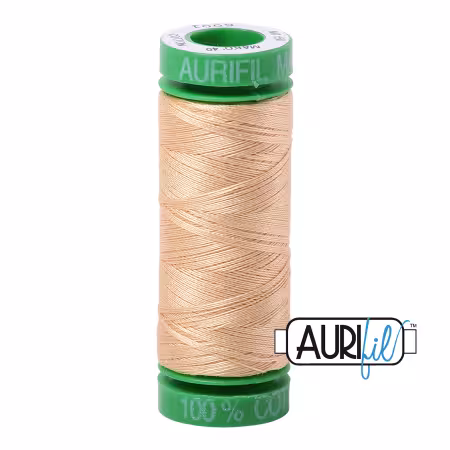 Mako Cotton Embroidery Thread Solid 40wt 164yds Light Caramel