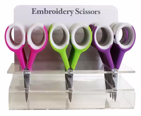 Ultra Sharp Embroidery Scissors Counter Display 18pc