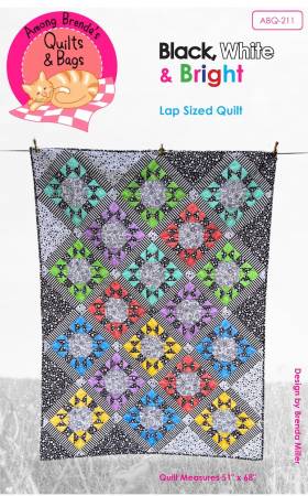 Black, White & Bright Lap Quilt