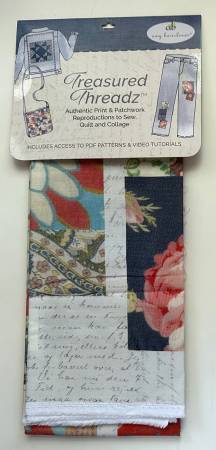 Treasured Threadz® Patchwork Fabric Panel - Roses & Daises