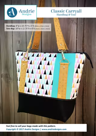 Classic Carry All Handbag And Tote