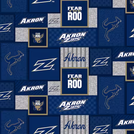 NCAA-Akron Zips College Patch Fleece