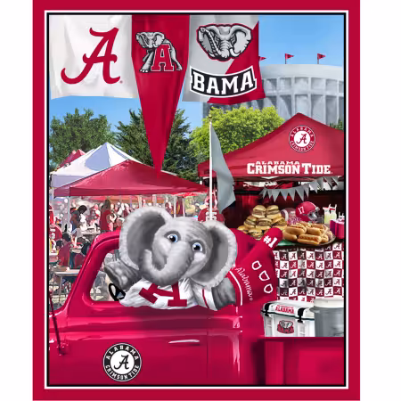 Alabama Crimson Tide Tailgate Panel 36in x 44in Digitally Printed