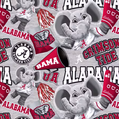 Gray Alabama Crimson Tide Digitally Printed