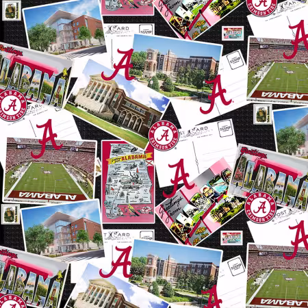 NCAA-Alabama Crimson Tide Scenic Postcard Cotton