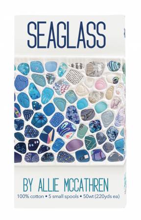 Seaglassby Allie McCathren Thread Collection 50wt 5 Small Spools