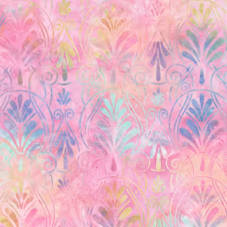 Art Nouveau Pink Nectar Batik