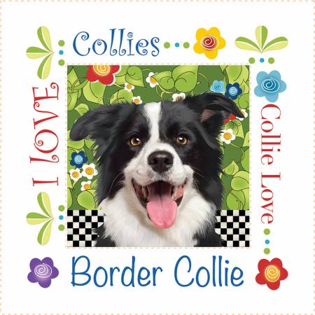 Collie Dog 6in Panel