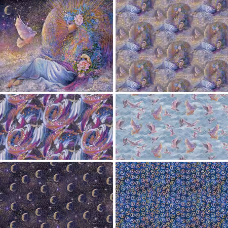 Assortment Angel of Peace, 6pcs x 10yds