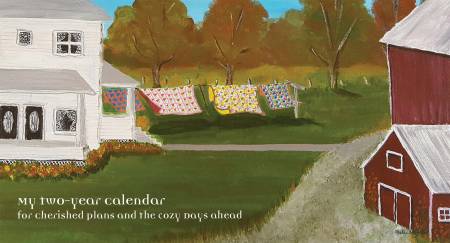 Two-Year Planner Quilts on Clothesline