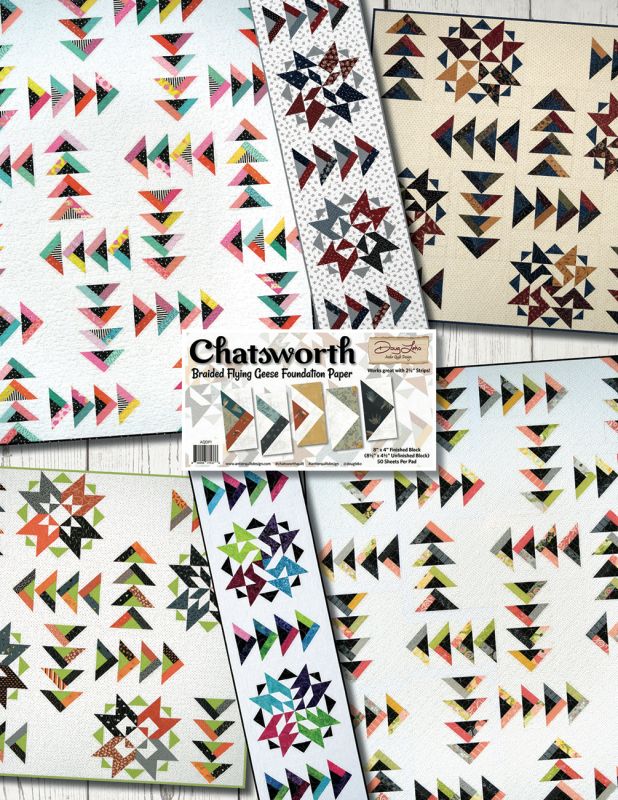 Chatsworth quilt pattern flying geese bonus quilt design