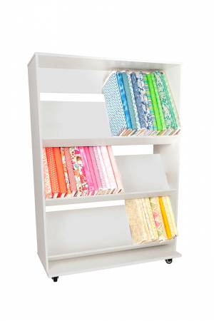 Three Shelf Fabric Bolt Display 48in Three Shelf Fabric Bolt Display 48in, Fabric Bolt Storage Rack