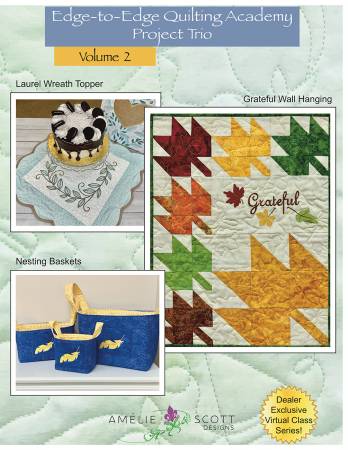 Edge-to-Edge Quilting Academy Project Trio Volume 2