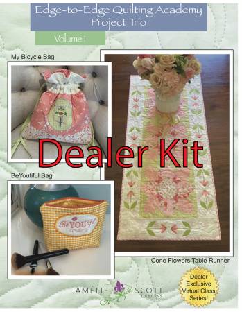 Edge-to-Edge Quilting Academy Project Trio Volume 1 - Dealer Kit