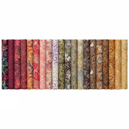 Assortment Tonga Batik Apple Basket, 20pcs x 15yds