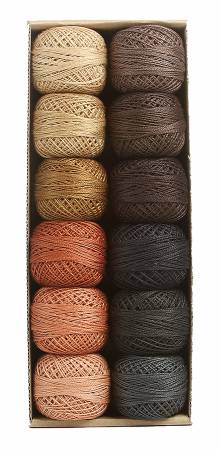 Valdani Pearl Cotton Ball Sz12 109yd 12 Colors As Time Goes By Set 2