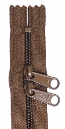 24in Chocolate Zipper Double Slide