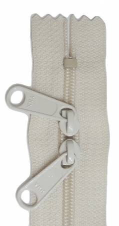 24in Ivory Zipper Double Slide