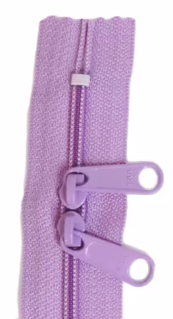 24in Lilac Zipper Double Slide