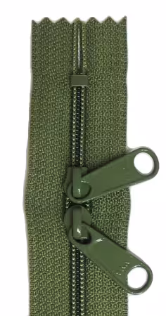 24in Olive Zipper Double Slide