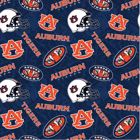 NCAA Auburn Tone on Tone Cotton