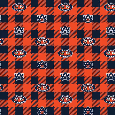 NCAA Auburn Buffalo Plaid Fleece