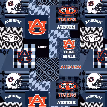 Auburn Collegiate Minky Geometric