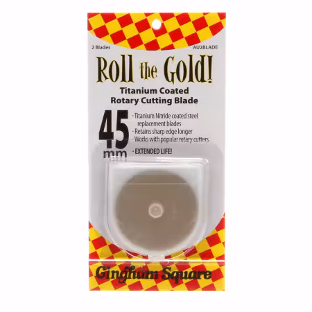 45mm Roll the Gold Titanium Rotary Blades