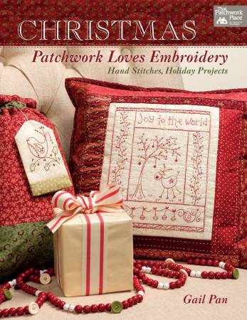 Christmas Patchwork Loves Embroidery Hand Stitches, Holiday Projects