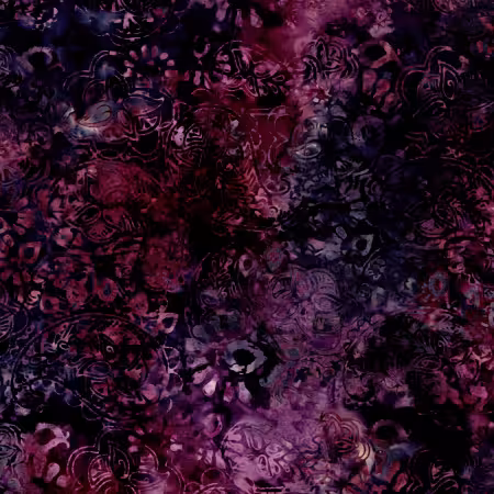 Plum Floral Paisley