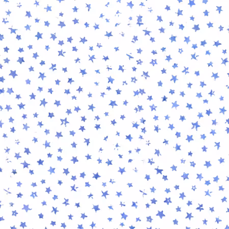 White Rounded Stars
