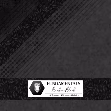 10in Squares Fundamentals: Back in Black 42pcs