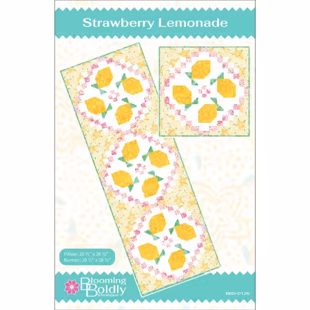 Strawberry Lemonade Runner and Pillow Pattern