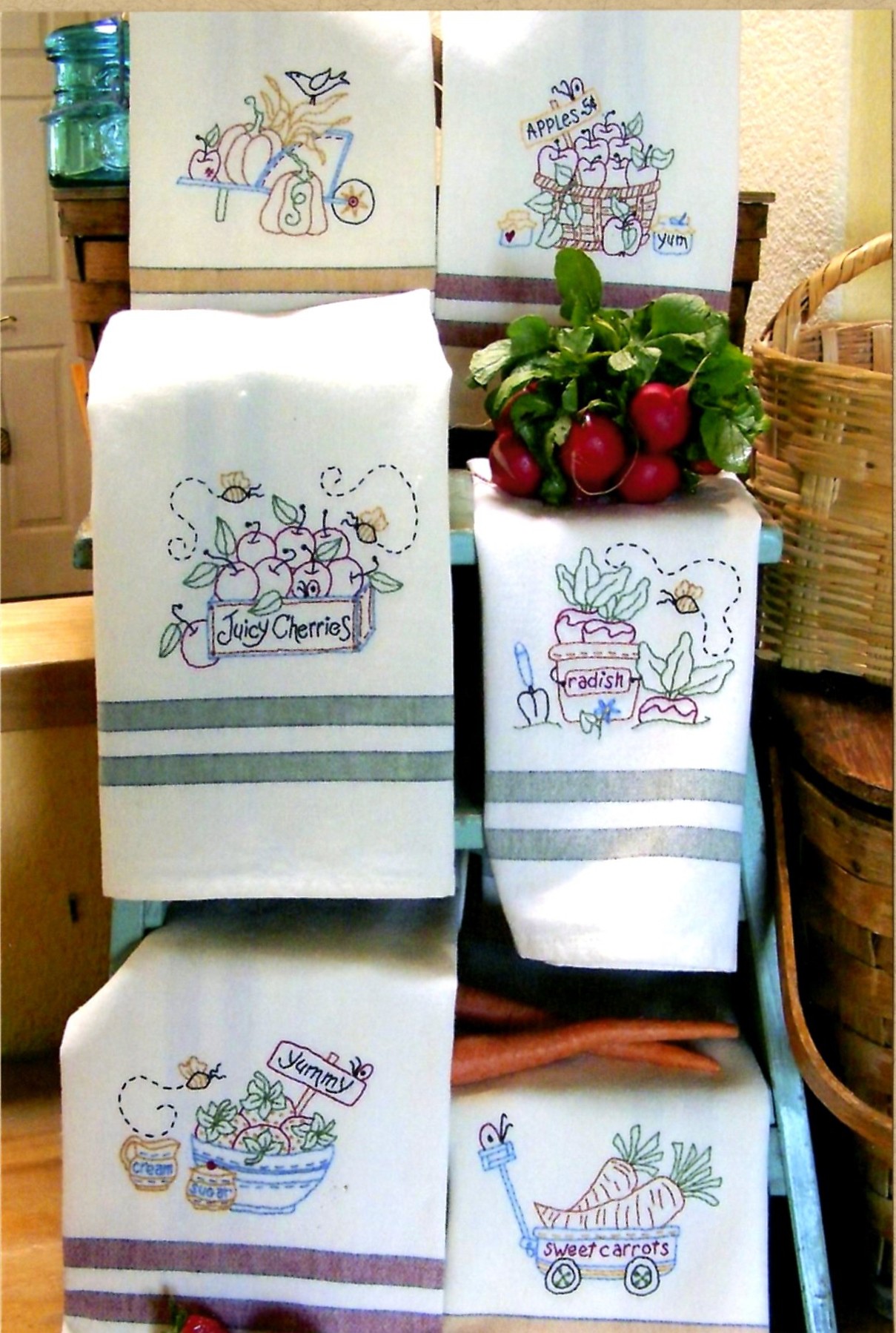 Fresh Picked Tea Towels By Kingsley, Robin