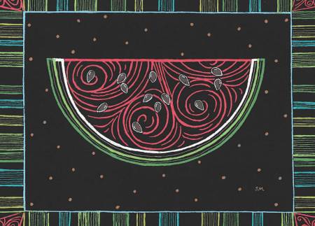 Slice of Watermelon Note Card