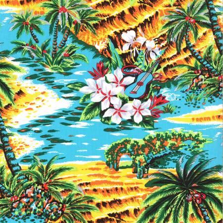 Turquoise Ukulele Tropical