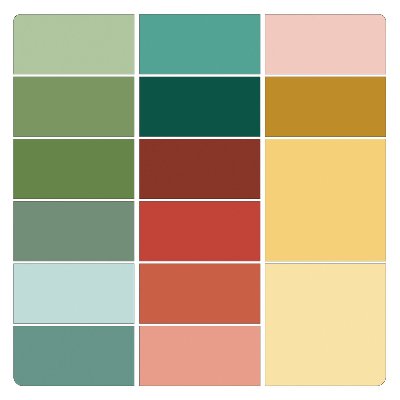 Assortment Superior Solids, 16pcs x 15yds