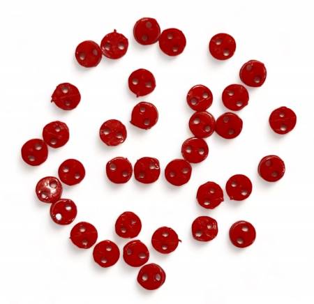 Micro Red 2 hole buttons