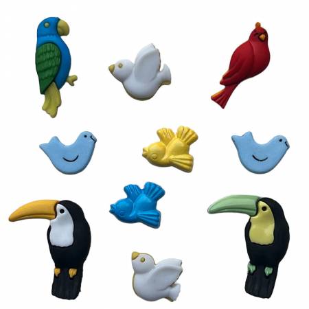 Assorted Birds Theme Buttons