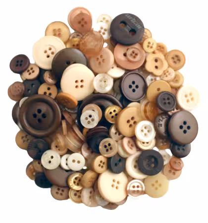 Cocoa Buttons in Mason Jar