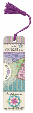 Bookmark Nancy Mink Crazy Quilt