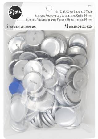 Cover Button Kit Size 45 Includes Template, Tools & Buttons