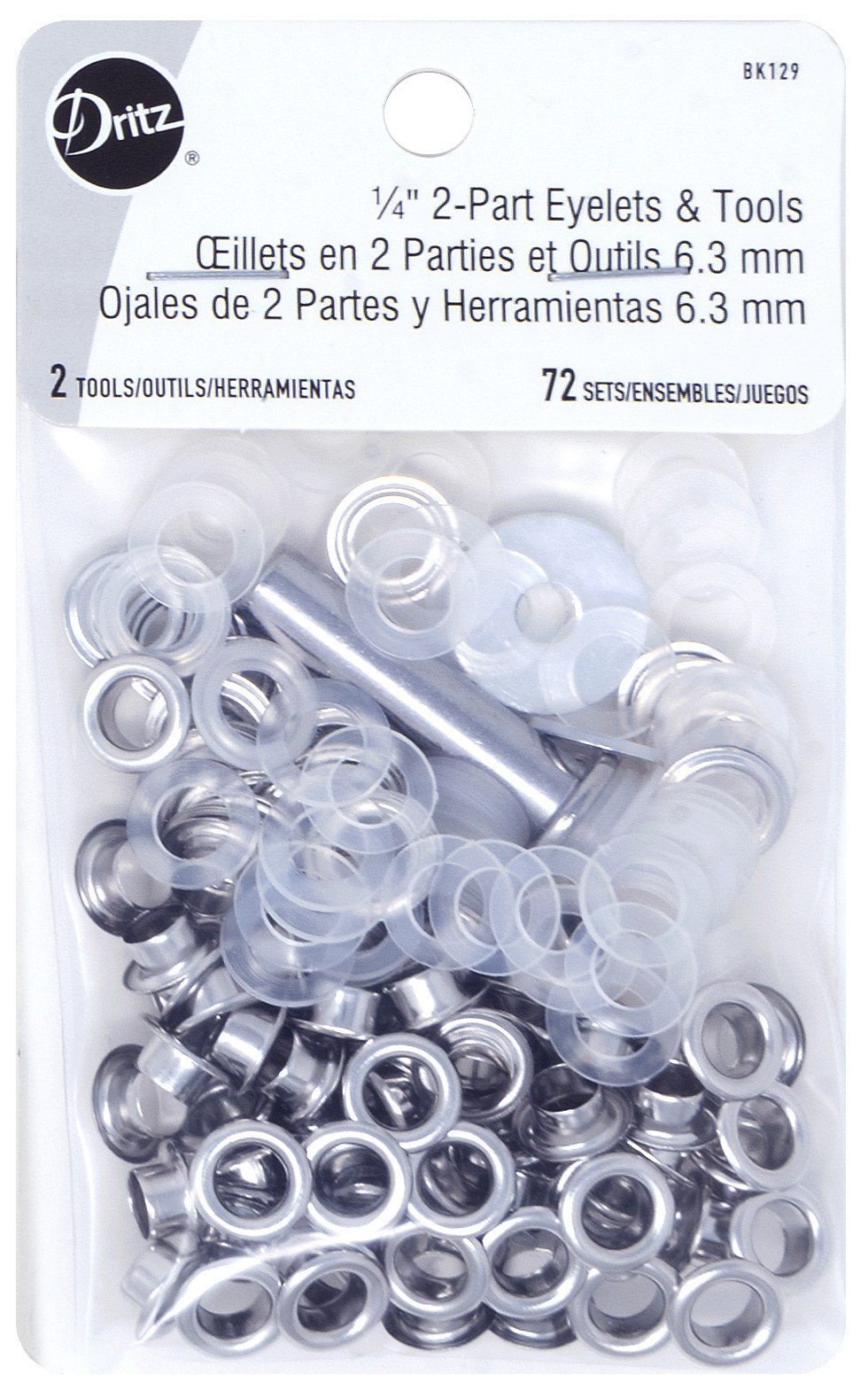 2 Part Eyelets 7/16in Nickel